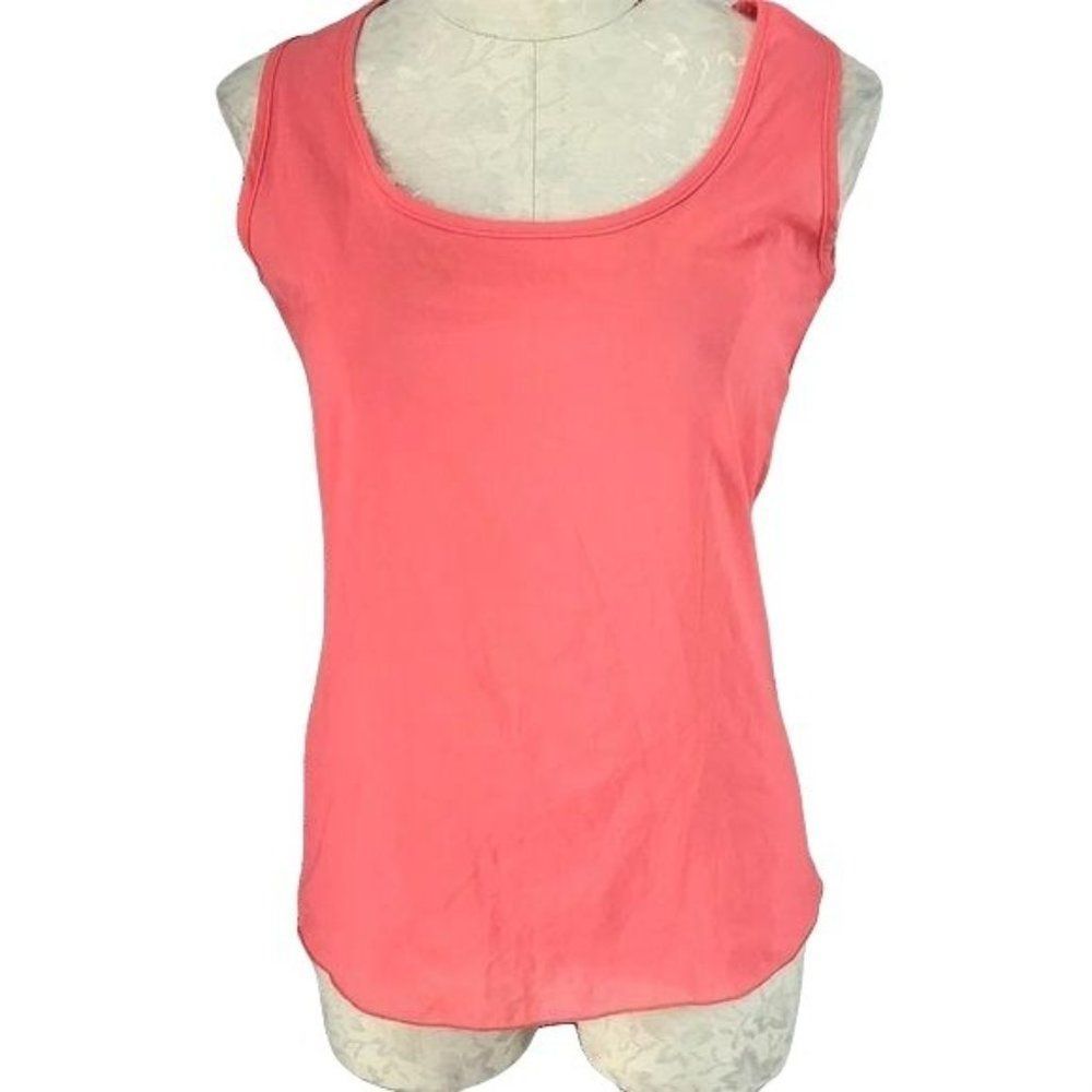 Liva Girl Sheer Coral‎ Tank Top Size XL